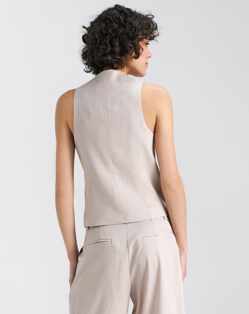 Chaleco Pauline beige