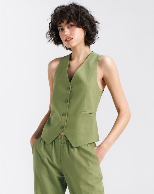 Gilet Pauline vert