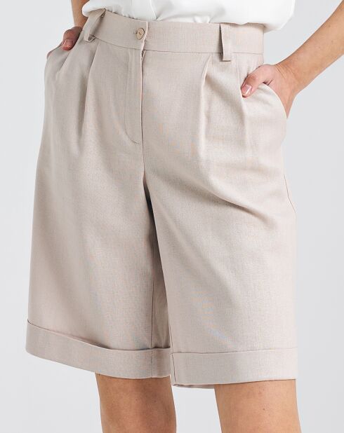 Beige korte broek Sarra