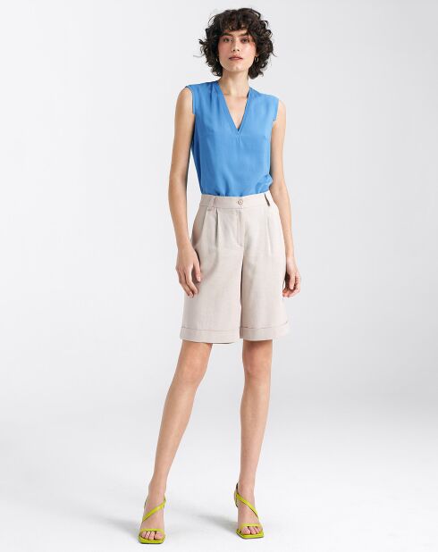 Beige korte broek Sarra