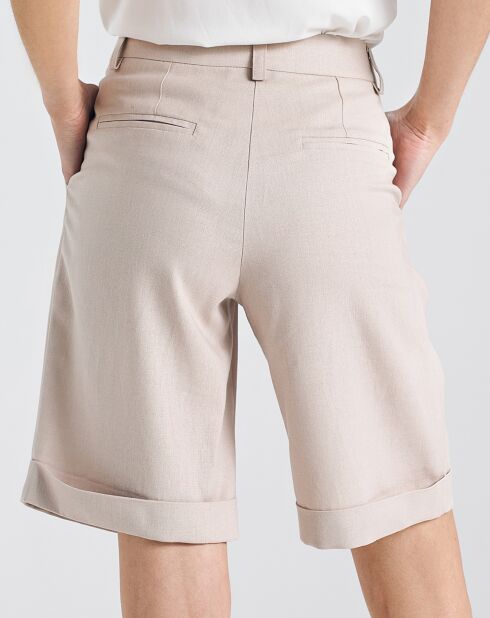Beige korte broek Sarra