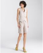 Beige korte broek Sarra