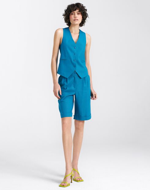 Sarra blauwe korte broek