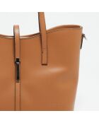 Sac à main en Cuir Cecil camel - 31x26.50x13.5 cm