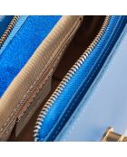 Sac à main en Cuir Swang bleu    - 28x20x11 cm