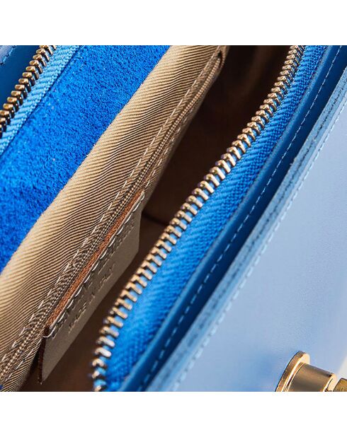 Sac à main en Cuir Swang bleu    - 28x20x11 cm