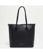 Sac à main en Cuir Mary noir - 29x34x12.5 cm