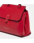 Sac bandoulière en Cuir Ciara bordeaux - 27x19x9 cm