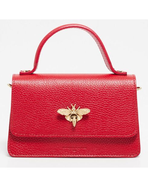 Borsa Lily in pelle rossa - 19x11x7,5 cm