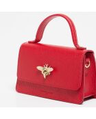 Borsa Lily in pelle rossa - 19x11x7,5 cm