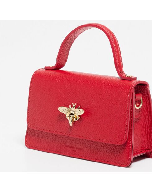 Borsa Lily in pelle rossa - 19x11x7,5 cm