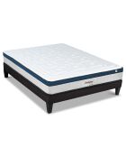 Ensemble matelas Montesquieu & sommier blanc/bleu/noir - 140x190 cm