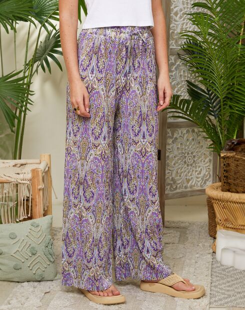 Pantalon Lou violet