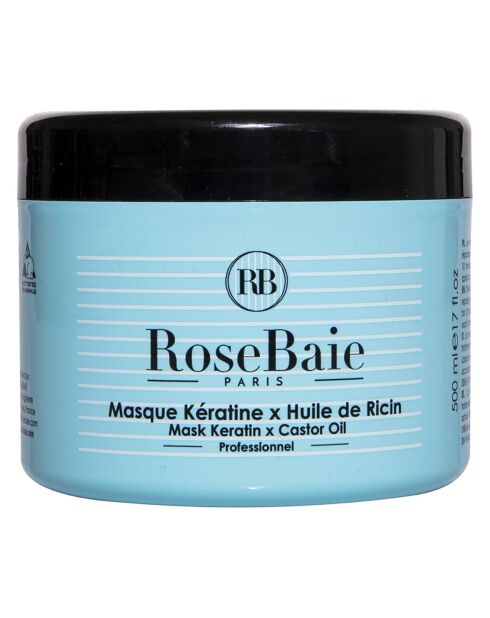 Mascarilla de queratina y ricino - 500 ml