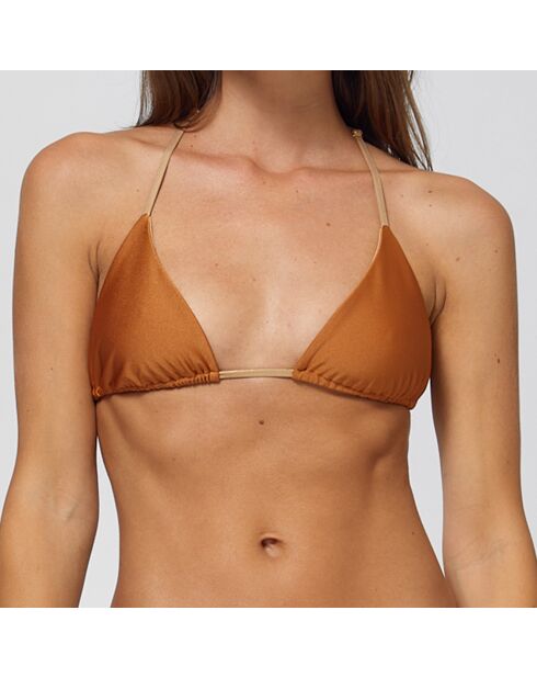 Claudia Badeanzugoberteil in Bronze