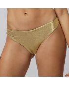 Pantalones de baño Nina Gold de cintura alta