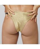 Pantalones de baño Nina Gold de cintura alta