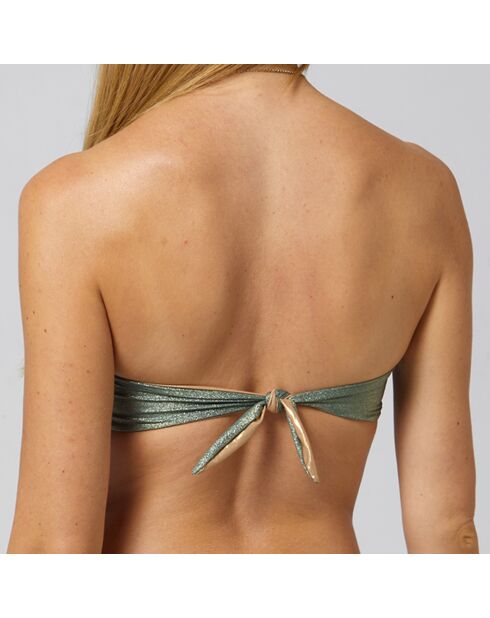 Grünes wendbares Badeanzugoberteil Julie