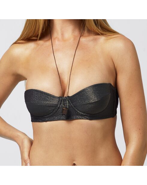 Top da bagno nero Kandi