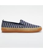Espadrilles Mondello bleu royal/gris pâle
