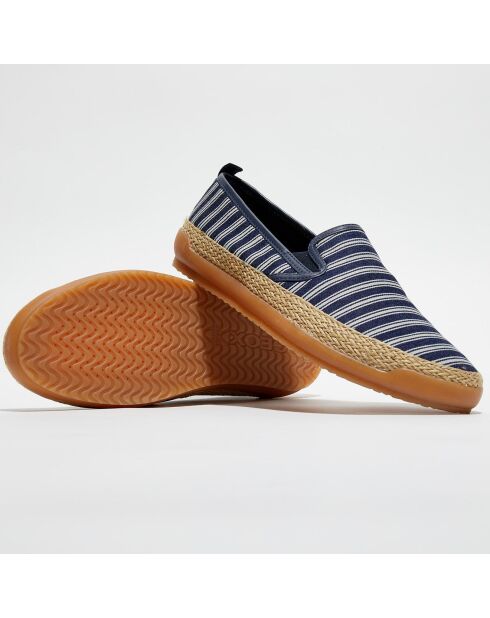 Espadrilles Mondello bleu royal/gris pâle