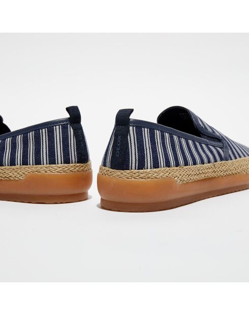 Espadrilles Mondello bleu royal/gris pâle