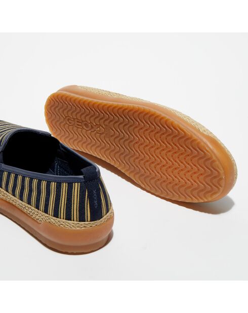 Donkerblauwe en donkergele espadrilles van Mondello