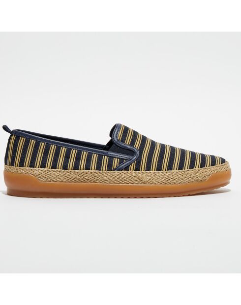 Donkerblauwe en donkergele espadrilles van Mondello