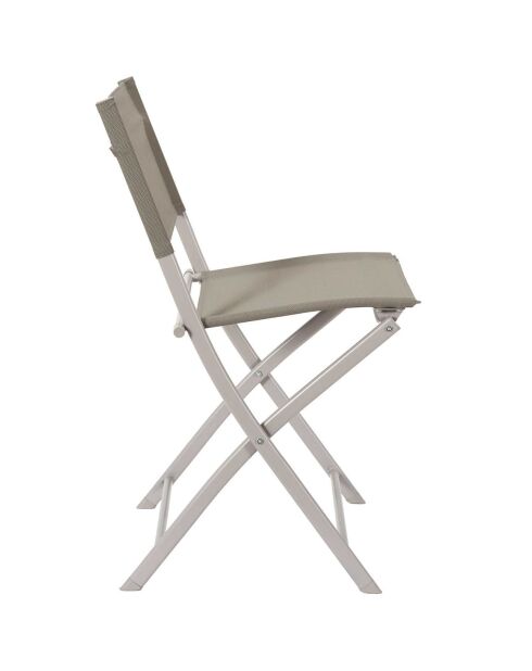 Chaise Elba beige - 46x80x50 cm