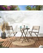 Chaise Elba beige - 46x80x50 cm
