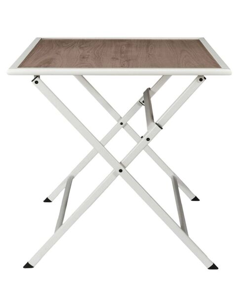 Table en métal beige - 70x71x70 cm