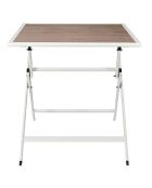 Table en métal beige - 70x71x70 cm