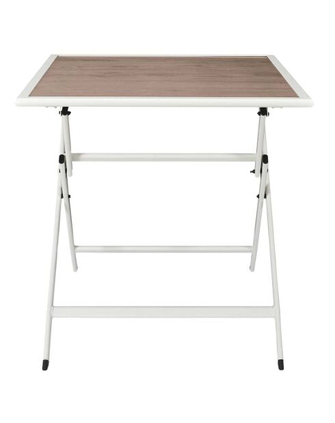 Table en métal beige - 70x71x70 cm