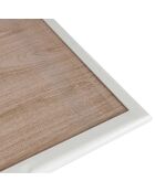 Table en métal beige - 110x71x70 cm