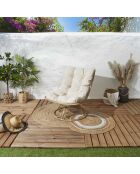 Fauteuil Petra beige - 74x88x96 cm