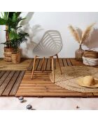 4 Chaises Alameda taupe - 52.3x86.5x49 cm