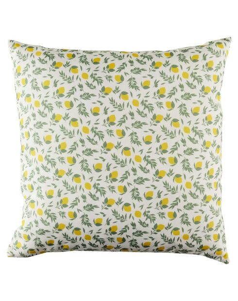 Coussin déperlant Citrons coloris aléatoire - 40x40 cm