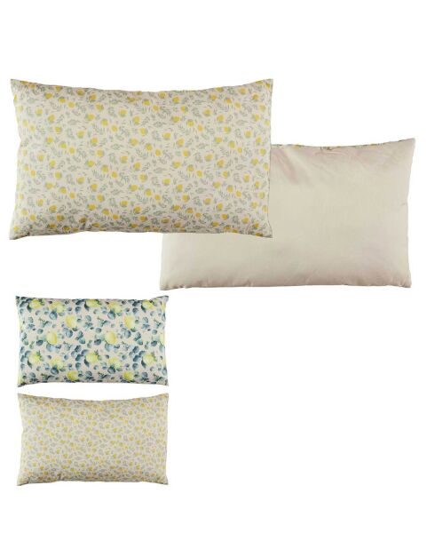 Coussin déperlant Citrons coloris aléatoire - 50x30 cm