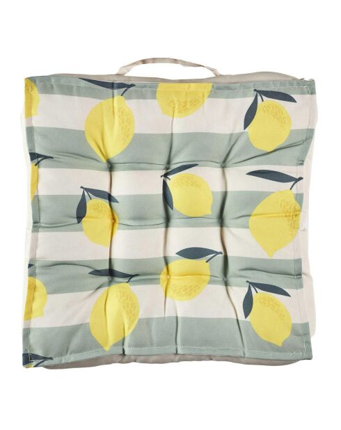 Coussin de sol déperlant Bain de Soleil coloris aléatoire - 40x40 cm