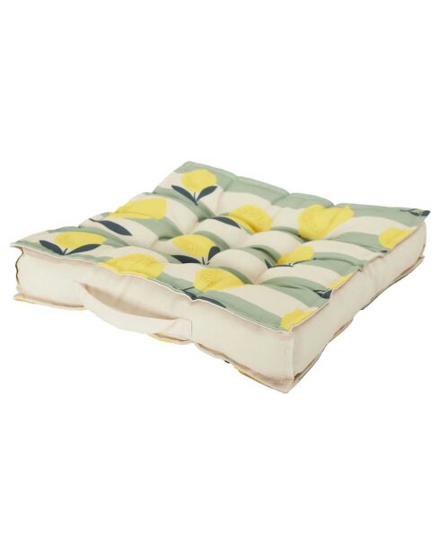 Coussin de sol déperlant Bain de Soleil coloris aléatoire - 40x40 cm