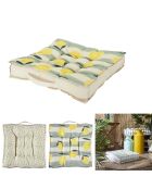 Coussin de sol déperlant Bain de Soleil coloris aléatoire - 40x40 cm