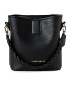 Bolso bombonera Venice negro - 18x10x20 cm