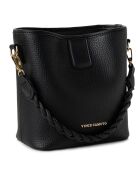Bolso bombonera Venice negro - 18x10x20 cm
