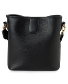 Bolso bombonera Venice negro - 18x10x20 cm