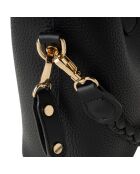 Bolso bombonera Venice negro - 18x10x20 cm