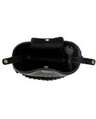 Bolso bombonera Venice negro - 18x10x20 cm