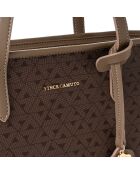 Bolso Taormina marrón - 32x11x24 cm
