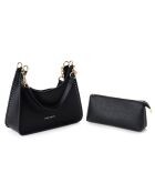 Borsa a tracolla Procida nera - 34x13x17 cm