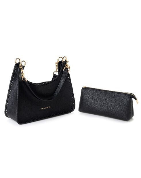 Sac porté épaule Procida noir - 34x13x17 cm