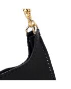 Borsa a tracolla Procida nera - 34x13x17 cm